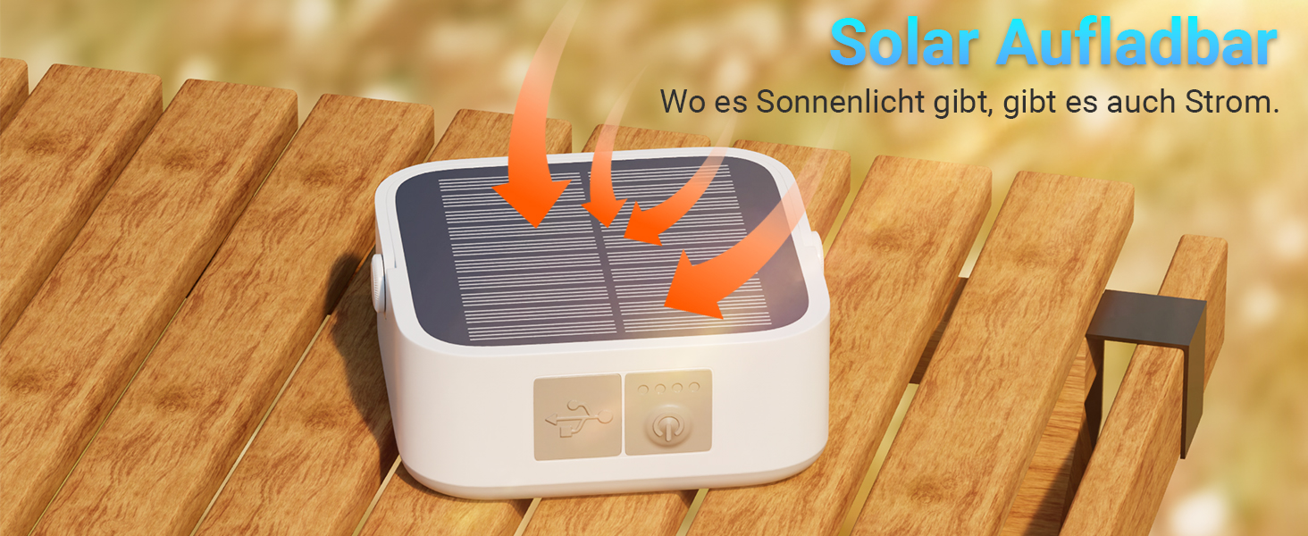 LED кемпінговий ліхтар 4000LM, 2 шт. - перезаряджається, сонячний, водонепроникний, з карабіном, 4 режими, для кемпінгу, читання, туризму, надзвичайних ситуацій