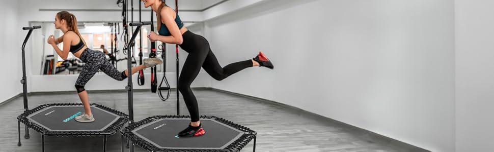 Трамплін Cecotec Drumfit Jump для дорослих, Ø 92-127 см, знімний та складаний. Макс. вага 100 кг