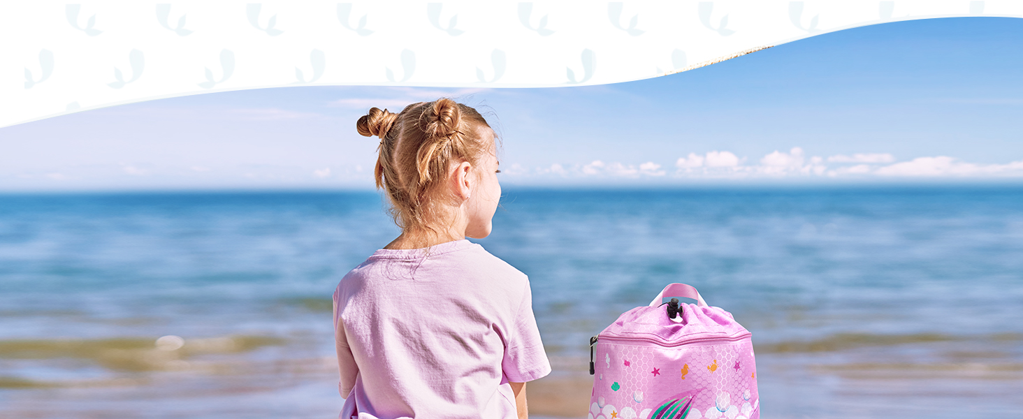 Спортивна сумка для гімнастики WAWSAM з шнурком, 38 × 45 см. Дитяча водонепроникна сумка для плавання, пляжу та покупок, фіолетового кольору