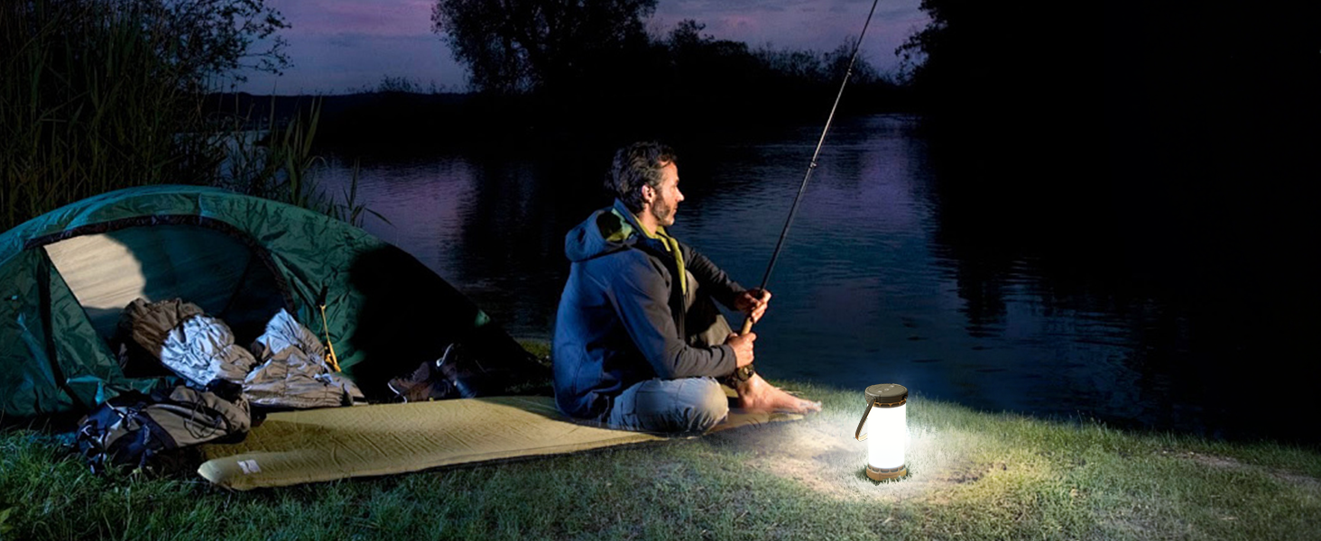 Glocusent Ліхтар для кемпінгу та намету: 1500 люмен, 135 LED, 200 годин роботи, акумулятор 5000 mAh, 3 кольори та 5 рівнів яскравості, SOS, перезаряджувана кемпінгова лампа для відключень електроенергії, туризму та надзвичайних ситуацій