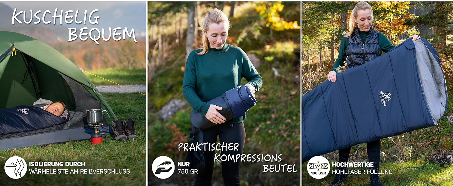 Спальний мішок 3 сезони та літній ультралегкий [750г/1500г] | Намету мішковидний спальний мішок | компактний | для кемпінгу, подорожей, гірських походів | літній спальний мішок блакитний 750г