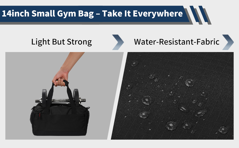 Спортивна сумка маленька з відділенням для мокрого, 35×20×20 см, ручна поклажа, міні-дуфл, блакитна