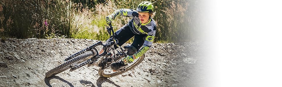 Рукавички O'NEAL для катання на велосипеді та мотоциклі, дитячі, X TB DH FR Downhill Freeride, сірі/неонові, Matrix Youth Glove (XS)