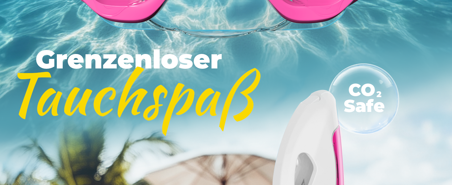 Набір для снорклінгу KIDVERSE для дітей 5-16 років - маска та трубка для дівчаток та хлопчиків, рожевий колір