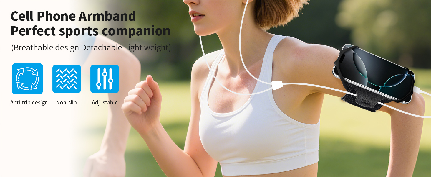 Спортивний браслет для телефону 360° Sportarmband для бігу iPhone/Samsung/Huawei 4-6.5