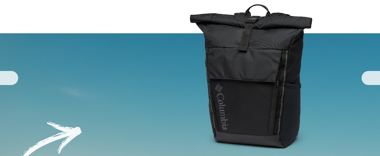 Спортивна сумка Columbia Landroamer 40L - унісекс, чорний та зелений