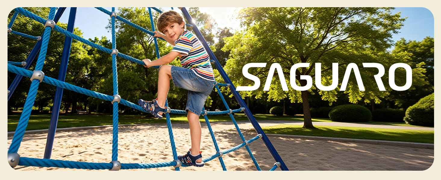 Сандалі дитячі SAGUARO закриті трекінгові для хлопчиків, літні, для активного відпочинку, зелені, розмір 36 EU