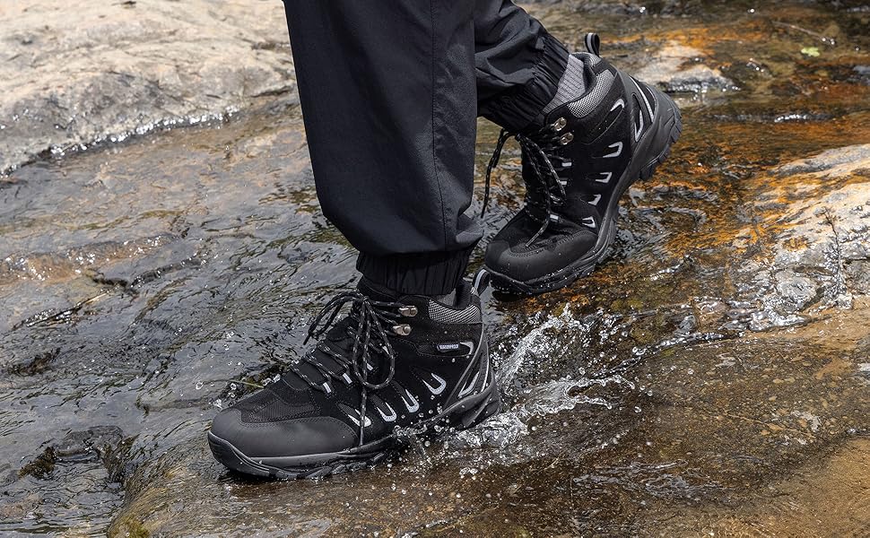 Чоловічі трекінгові черевики EARLDE, водонепроникні, чорні (43 EU)