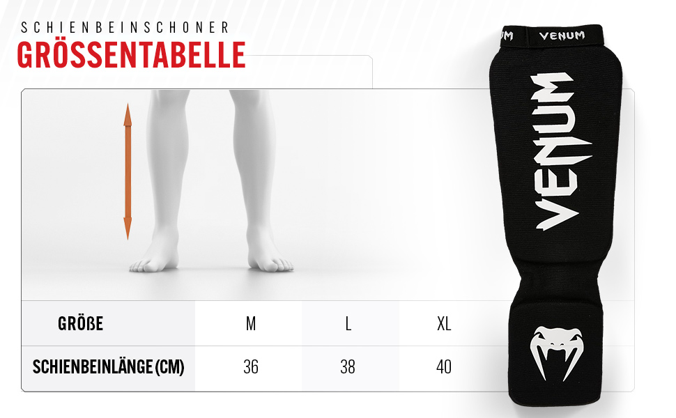 Захисники гомілки Venum Kontact XL чорного кольору