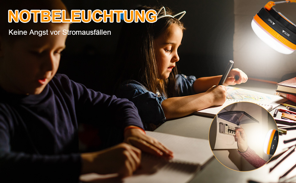 Фонарі кемпінгові LED Flintronic, 2 шт., 5 режимів, SOS, водонепроникні, міні, для намету, портативні, для туризму, риболовлі, надзвичайних ситуацій, оранжевий