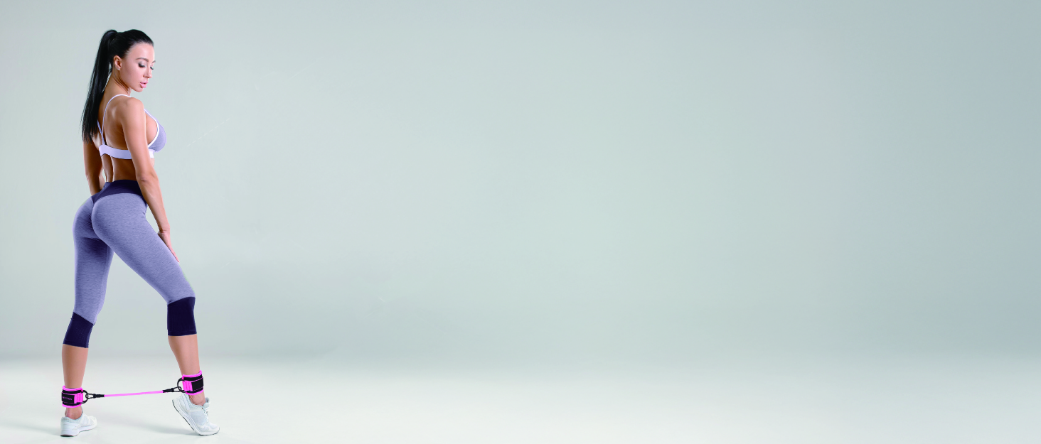 Набір еластичних стрічок для фітнесу: стрічки опору та манжети для тренувань ніг та тіла. Ідеально для йоги, фітнесу вдома та залу. З інструкцією.