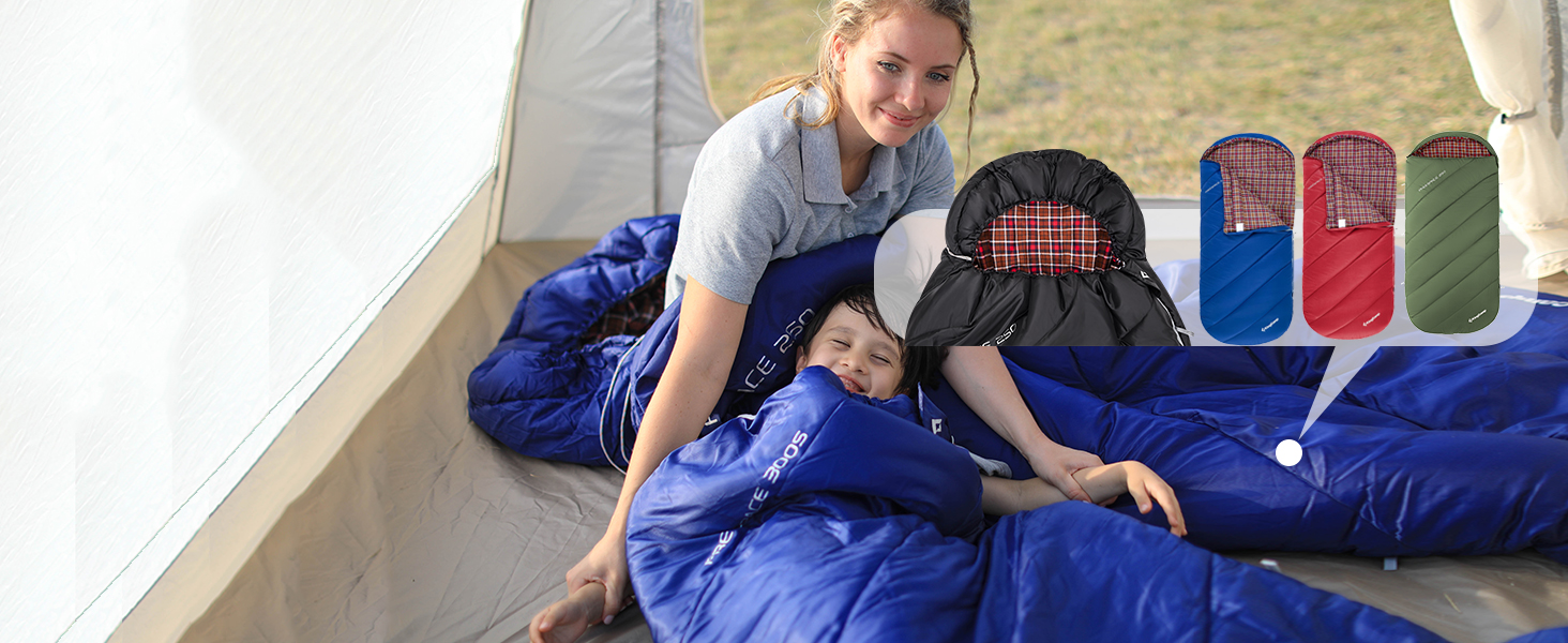 Сплячий мішок KingCamp Oasis для кемпінгу, 3-4 сезони, водовідштовхувальний, легкий, 220x75 см, для дітей та дорослих, можливість з'єднання, ідеальний для подорожей та активного відпочинку