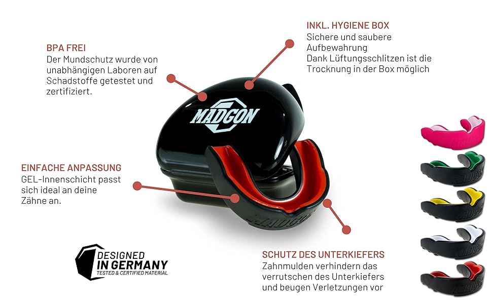 Захисний капу для спорту Guardian MADGON: бокс, кікбоксинг, MMA - чорний/зелений