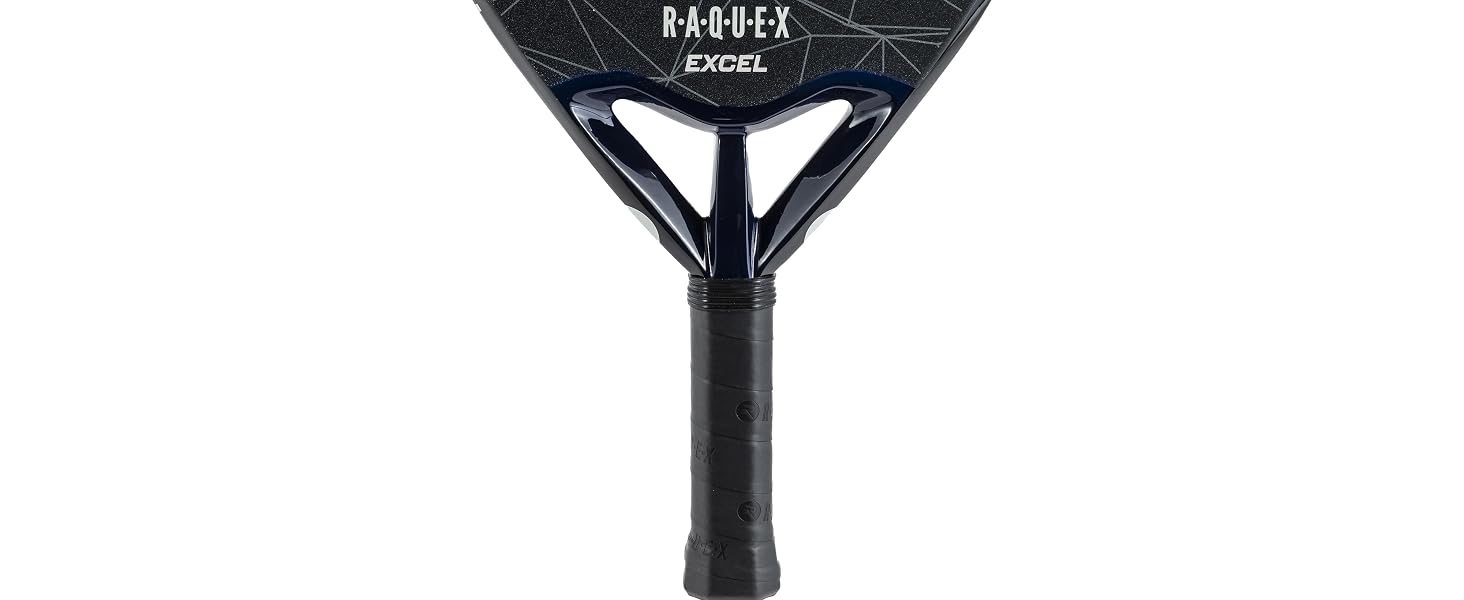 Ракетка для падел Raquex Excel 12K Carbon – для початківців та просунутих гравців, піна ImpactCore Eva 15, біла
