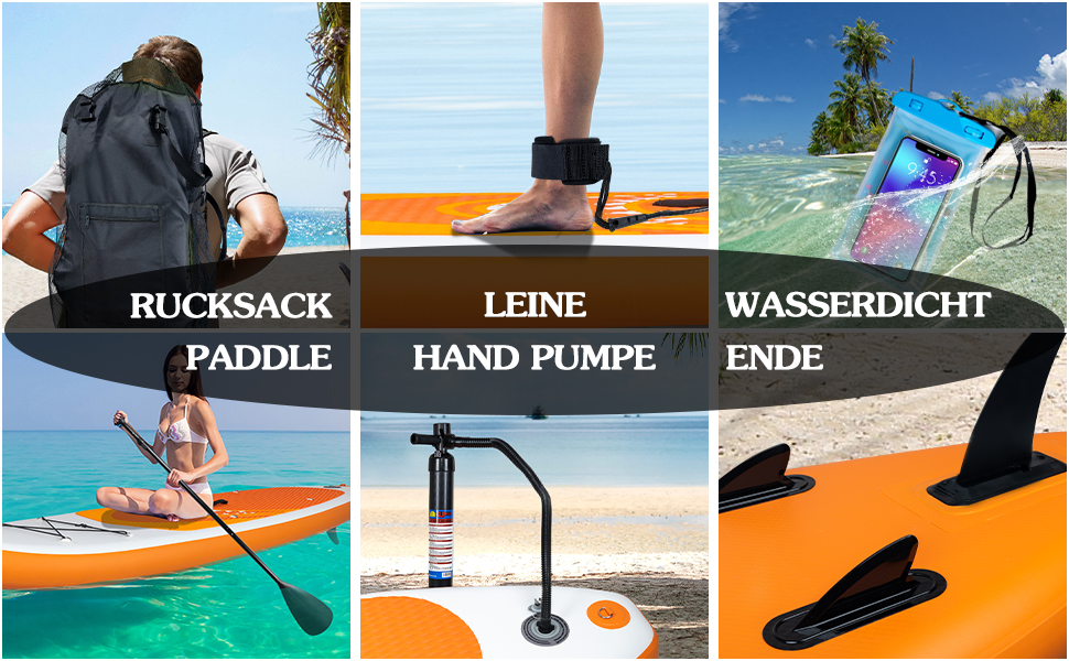 Надувний SUP-борд ZealWe для стійкого веслування (Stand Up Paddleboard) 335 см, комплект з аксесуарами (насос, рюкзак, алюмінієве весло, сидіння)