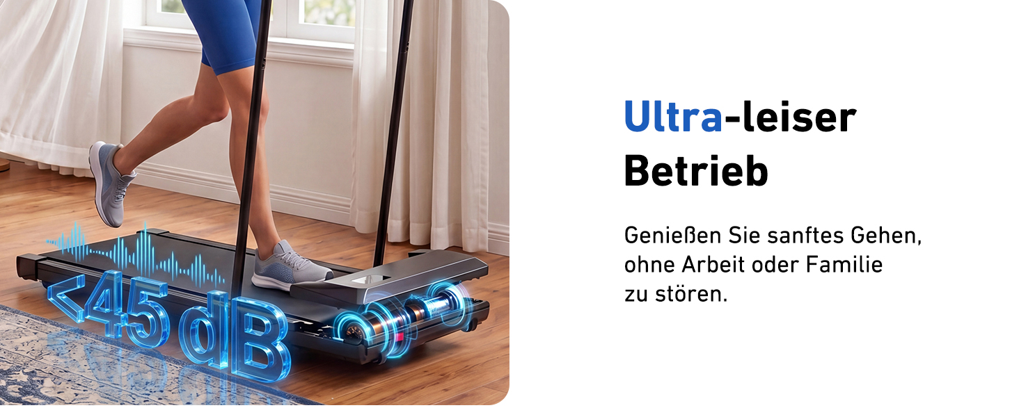 Бігова доріжка DeerRun Walking Pad з нахилом 6% для дому та офісу, компактне підстільне Laufband з LED-дисплеєм, пультам та підтримкою додатка, до 136 кг, світло-рожева