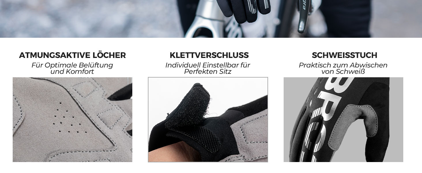 Велосипедні рукавички ROCKBROS для жінок та чоловіків, зимові, з Thinsulate, теплі, сенсорні, для MTB, катання, альпінізму, бігу та активного відпочинку, XL