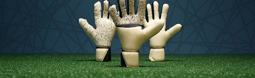 Воротарські рукавички Uhlsport Prediction Flex Hn для дітей та дорослих, 10.5, блакитно-біло-флуоресцентно-жовті