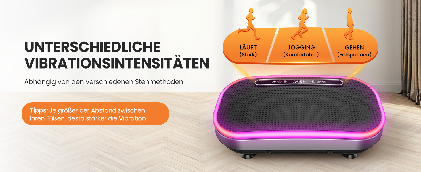 Платформа для вібраційного масажу для схуднення з еластичними стрічками, 9 режимів, 120 рівнів інтенсивності, Bluetooth, LED-дисплей, 150 кг, срібна