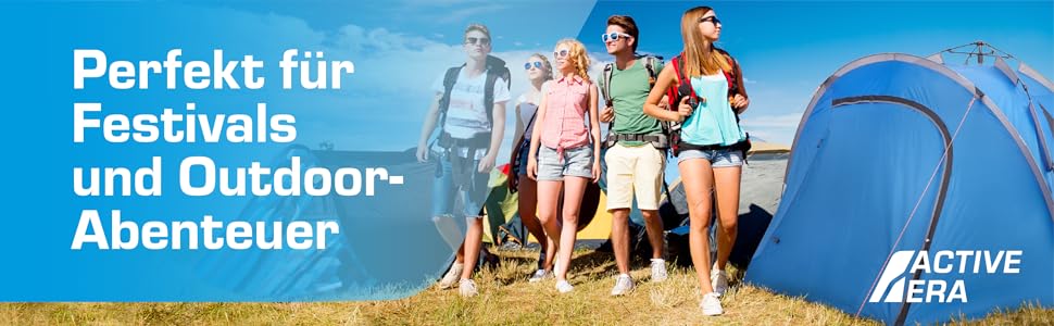 Намет Active Era Premium Kuppel для 2-3 осіб: Водонепроникний кемпінговий намет з технологією Easy Pitch, чорний (Blackout) для фестивалів, походів та кемпінгу