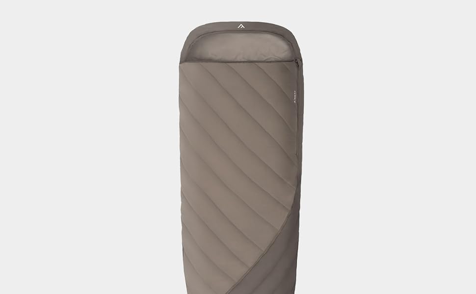 Спальний мішок Qeedo Buddy XL 8 XXL, надширокий, Outdoor літній (8-25°C) 3 сезони - для дорослих та юнаків (до 220см), поверхня Peach Skin, колір Pinegreen