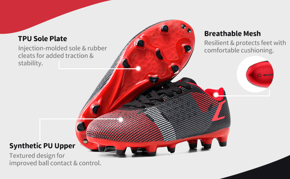 Футбольні бутси DREAM PAIRS для дітей: легкі, з довгими шипами, для бігу, футболу, стрибків у довжину, тренувань. Зносостійкі, зручні, кольори: блакитний, неоновий зелений, 36 EU