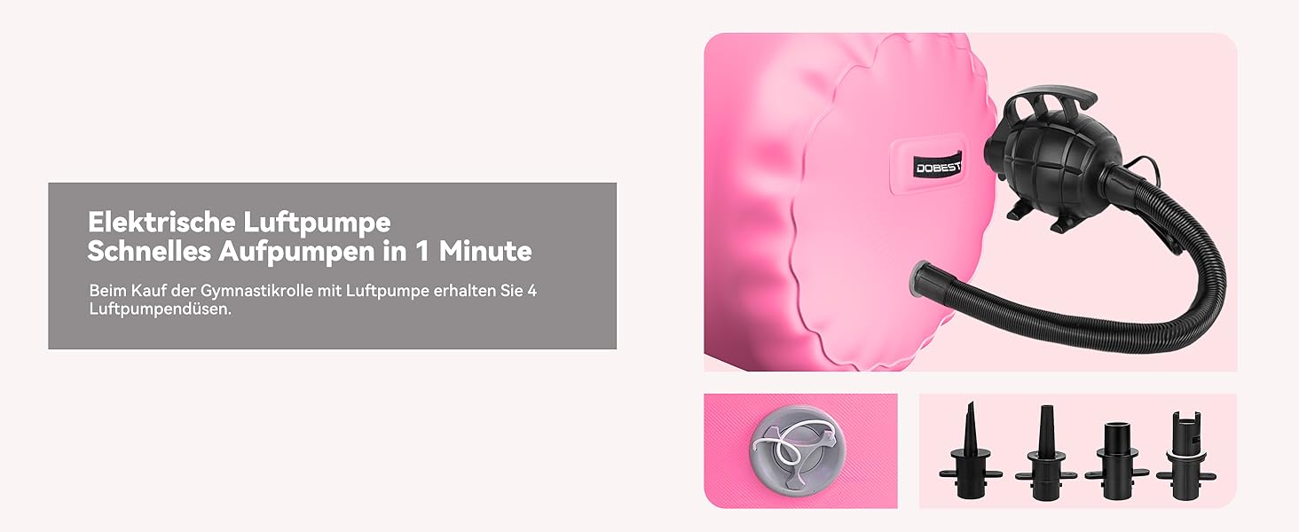 Мата для гімнастики DOBESTS Airtrack Matte, 2/3/4/5/6 м, для занять гімнастикою, йогою, фітнесом, спортом (з насосом та сумкою)