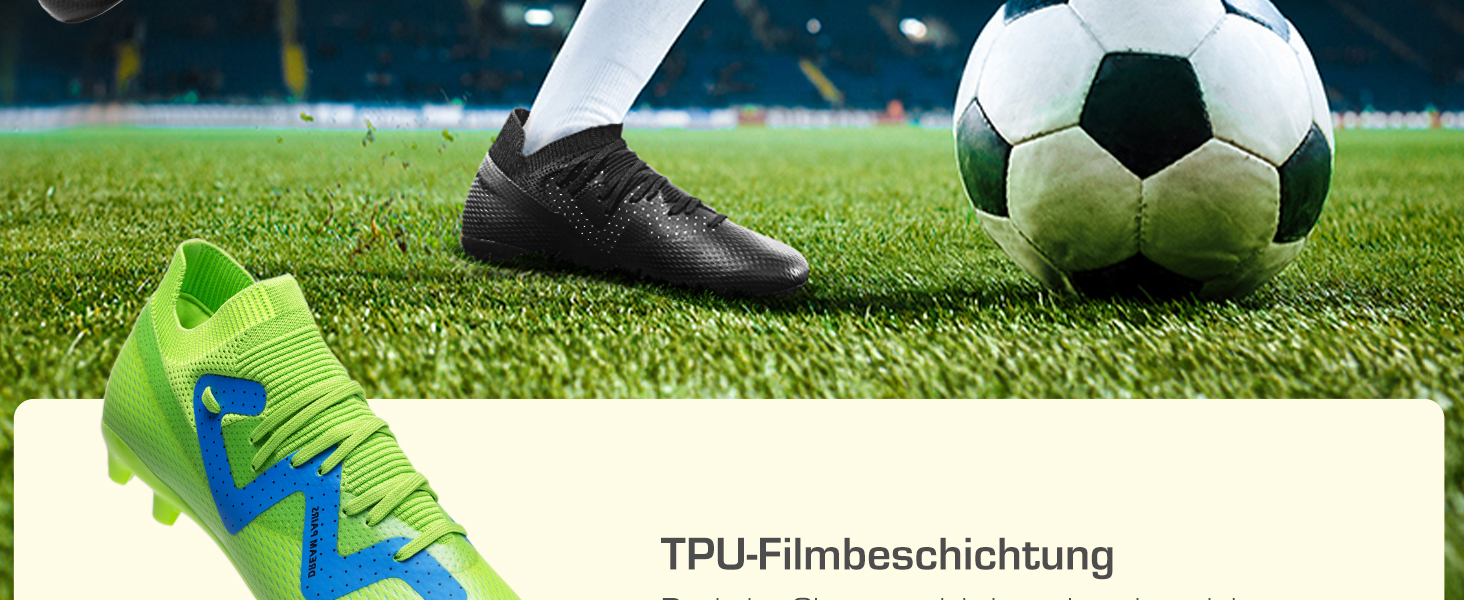 Чоловічі футбольні бутси DREAM PAIRS - професійні, для тренувань та гри на вулиці, 46 EU, неоново-зелені