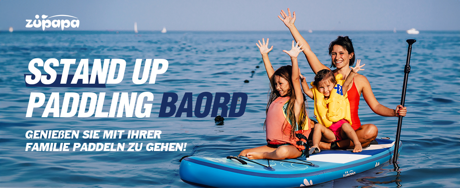 Надувний SUP-борд Zupapa 366см/320см з аксесуарами | Stand Up Paddle Board з сидінням для каяка | Комплект