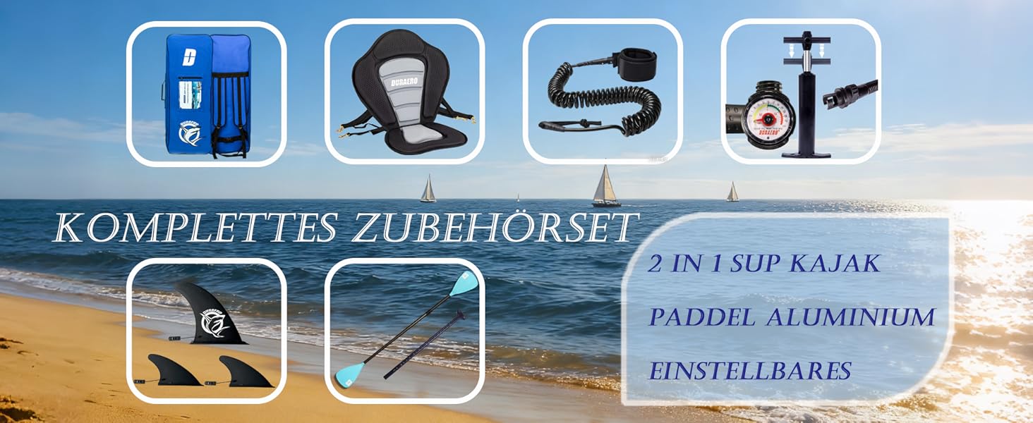 Надувне SUP-борд (Stand Up Paddle Board) з кріпленням для камери, 330x76x15 см, до 150 кг, насос, рюкзак (камуфляж, синій)