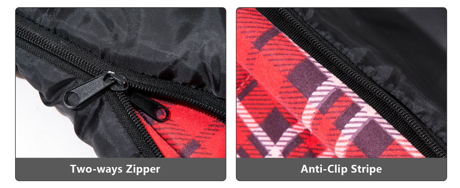 Спальний мішок BISINNA XL з бавовняного фланнелю для кемпінгу, 2-3 сезони, дорослий, чорний, 1.5 кг