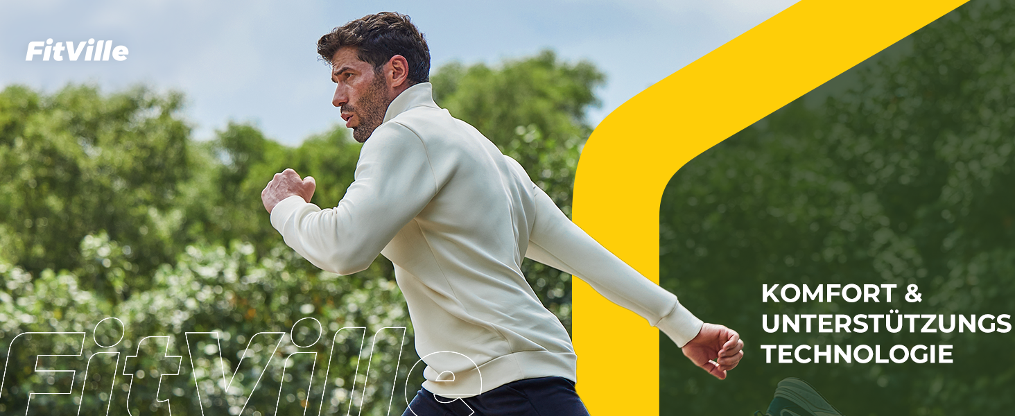 Кросівки FitVille для чоловіків, широкі, для бігу та занять спортом. Зручні кросівки з антиковзкою підошвою, дихаючі, для бігу по вулицях, на природі, для джогінгу, фітнесу та ходьби. Широкі кросівки для широкої стопи (50 EU X-широкі, бежеві з синім)