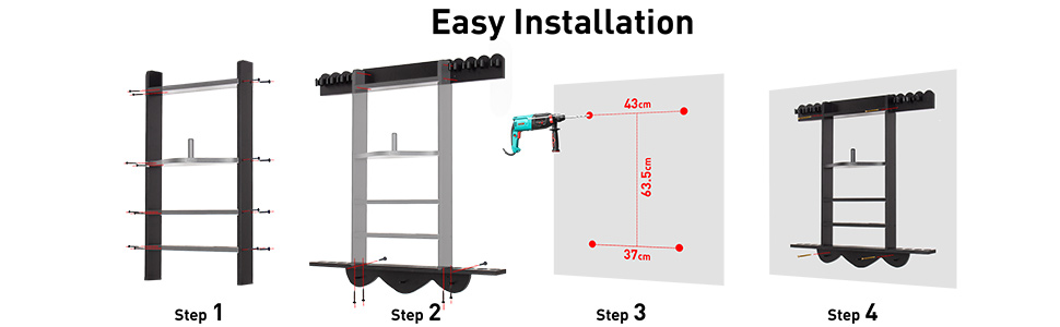 Стенд для київ Leogreen на 8 київ, 18 куль, 3 підставки для куль та рулон паперу. Настінний органайзер з дерева для більярдних кімнат, барів та клубів