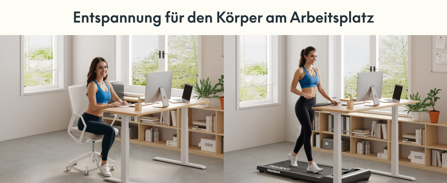 Біговий тренажер FlexiSpot 4-в-1 для дому та офісу, тихий, портативний, з пультом та LED дисплеєм, чорний