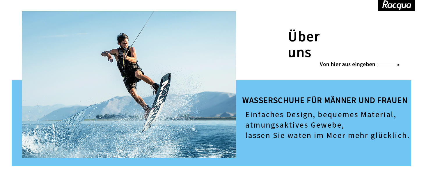 Чоловічі та жіночі аквашузи Raqua для плавання та відпочинку на пляжі, розмір 34-47, чорний (EU Bd104)