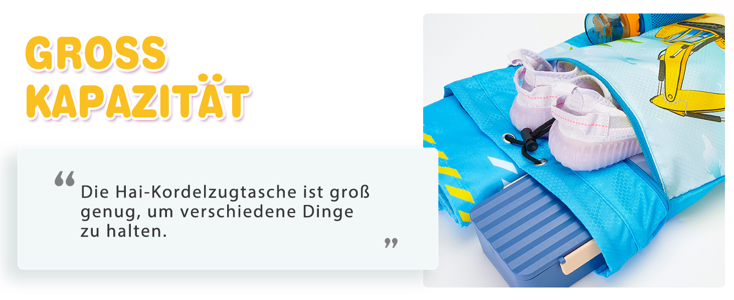 Спортивна сумка WAWSAM для гімнастики - 38 × 45 см. Водонепроникна сумка для плавання, пляжу та покупок (для дітей)