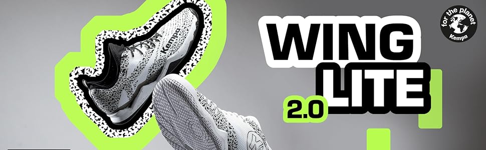 Жіночі гандбольні кросівки Kempa Wing 2.0, розмір 38 EU, білий, блакитний, пурпуровий