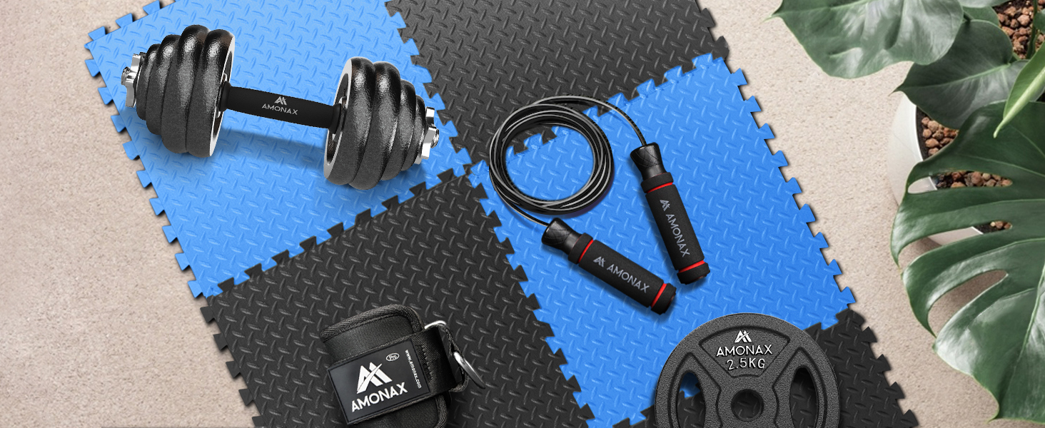 Ролер для пресу Amonax, тренажер для живота, колісо для пресу з килимком для колін, для чоловіків та жінок, тренування пресу (Чорний 3-в-1 комплект)