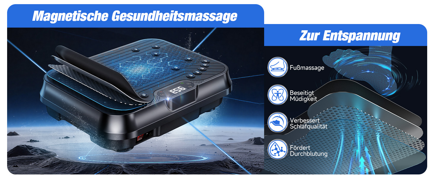 Віброплатформа для фітнесу HomeFitnessCode Mini - для жінок, з регулюванням інтенсивності, тренажер для дому, схуднення, нарощування м'язів, все тіло, чорний глянцевий