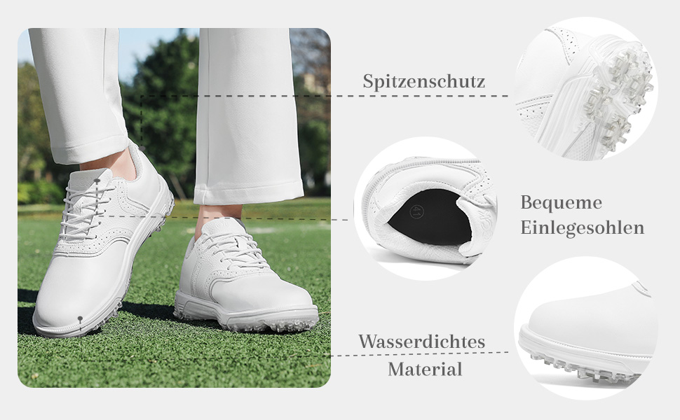 Гольф-взуття чоловіче ULTIANT, водонепроникне, без шипів, класичне, зручне, синього кольору, 46 EU