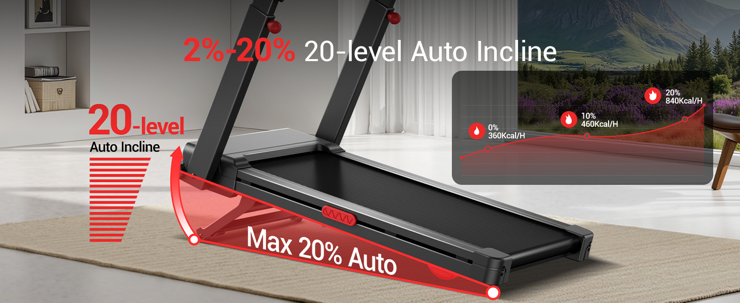 Бігова доріжка UMAY L10: електричний біговий доріжки з нахилом 20%, швидкість до 14 км/год, складний, потужність 3.5 PS, для дому, вантажопідйомність 180 кг