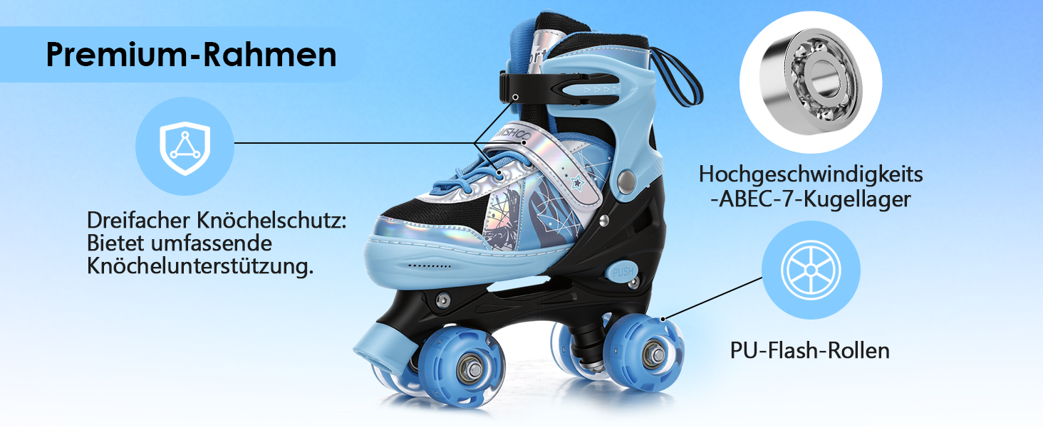 Роликові ковзани TOMSHOO для дітей, регульовані, для дівчаток та хлопчиків, підходять для початківців, зручні та дихаючі, ідеальні для подарунка на Новий рік або день народження