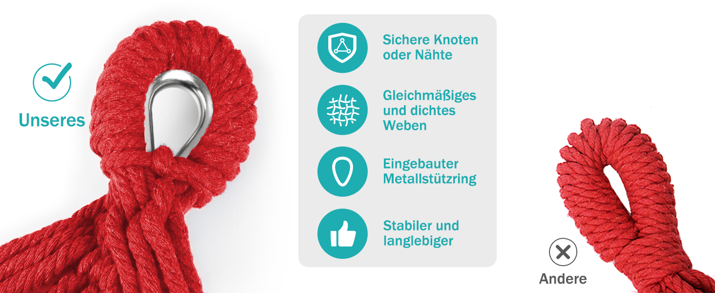 Гамак для відпочинку MOSFiATA на відкритому повітрі: кемпінг, балкон, сад. З дерев'яною перекладиною та сумкою. Червоний