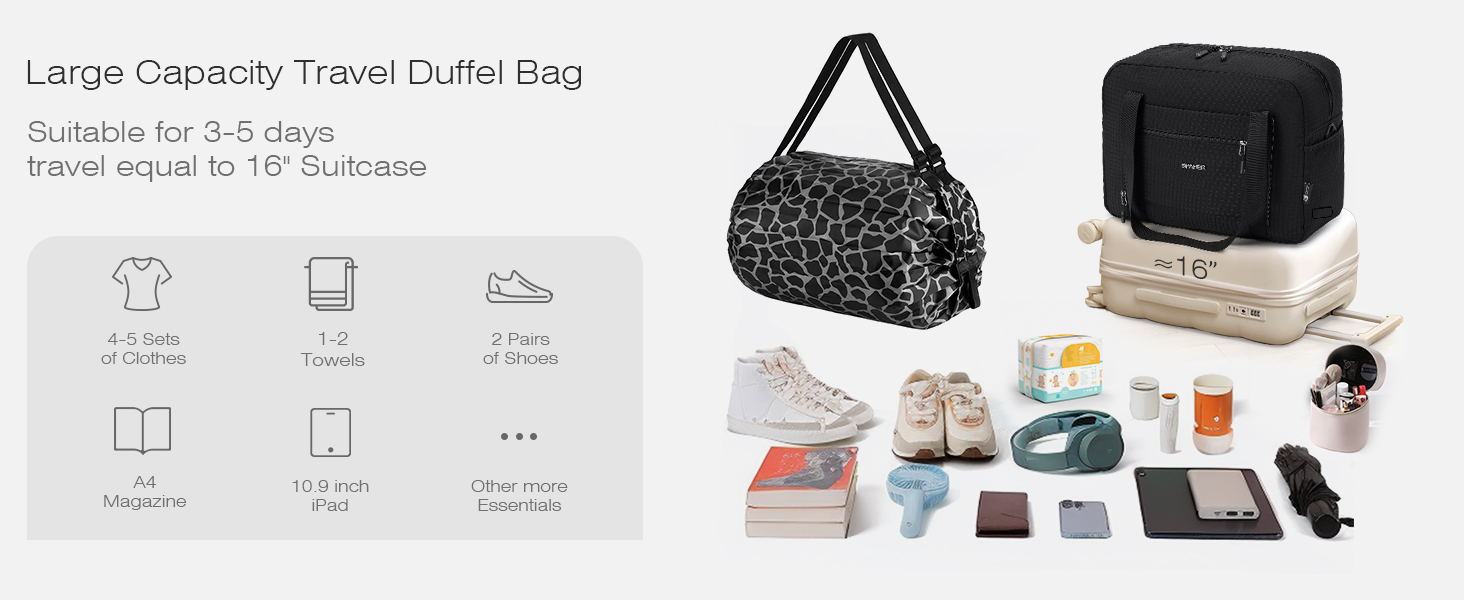 Спортивна сумка-рюкзак SPAHER 40x30x20 для ручної поклажі Wizzair/Vueling (сіро-чорна)