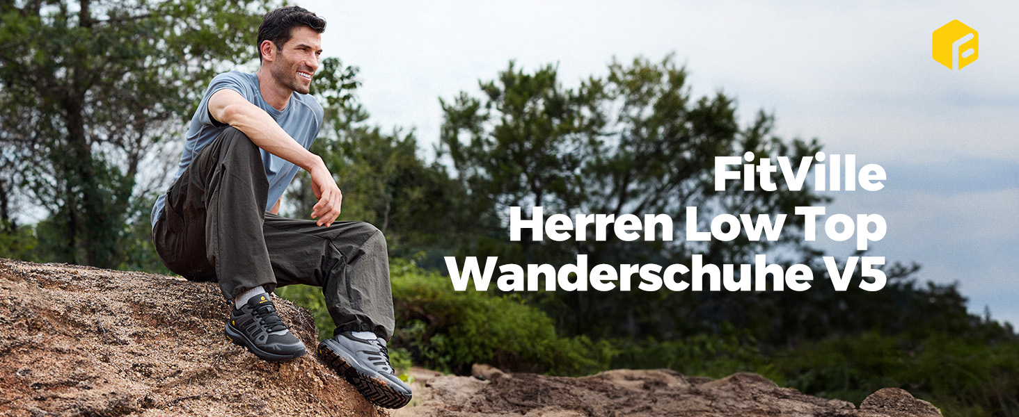 Черевики для хайкінгу FitVille для чоловіків, широкі, водонепроникні, розмір 40-50, чорні