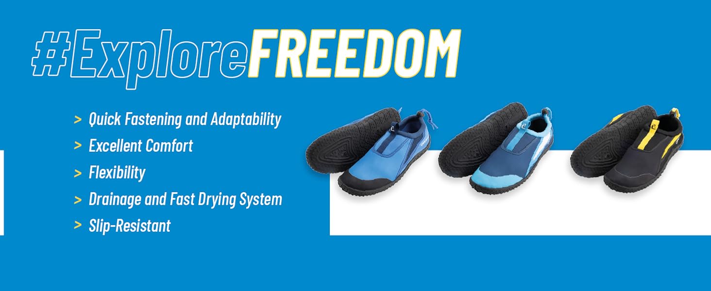 Взуття Cressi Coco - Швидковисихаючі аквашузи для скель, моря, пляжу. Підходять для серфінгу, басейну та водних видів спорту, унісекс, чорно-жовтий, 41.5 EU