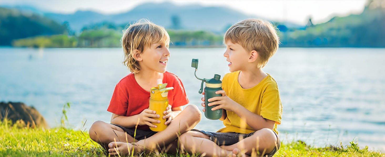 Термос IDEUS з нержавіючої сталі, 32oz (946 мл), подвійні стінки, спортивна пляшка, металева термокружка з герметичним кришкою, колір Seladon