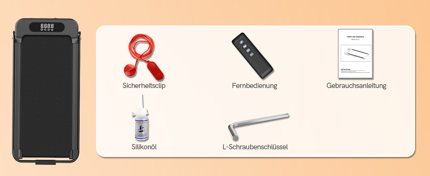Біговий доріжка HomeFitnessCode з нахилом - Walkpad для дому. Компактний, електричний, 1-8 км/год. Чорний