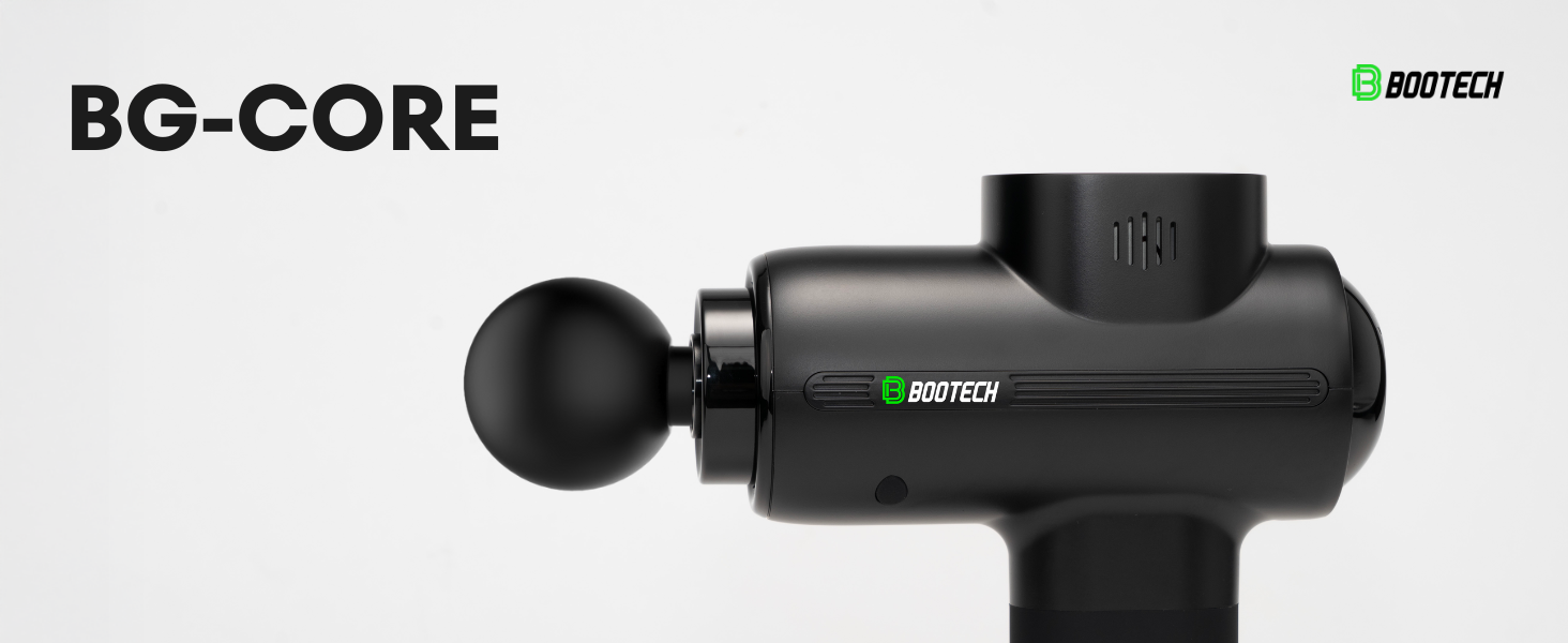 Професійний масажер для м'язів BG-Core: тиснення 10 мм, 5 насадок, 5 швидкостей, для спорту та зняття болю