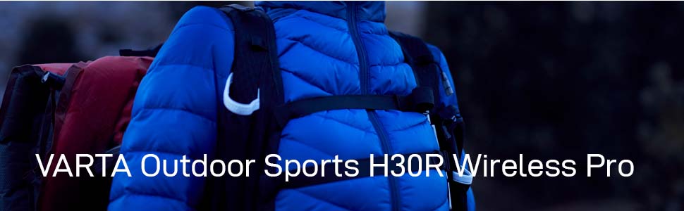 Ліхтар налобний VARTA H30R Wireless Pro LED, перезарядна, вологостійкий, для кемпінгу, бігу, туризму